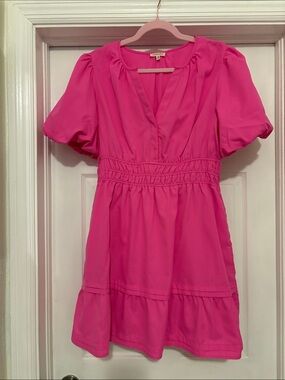 JODIFL Hot Pink Mini Dress